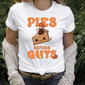 Pies Before Guys Thanksgiving Graphic Shirt